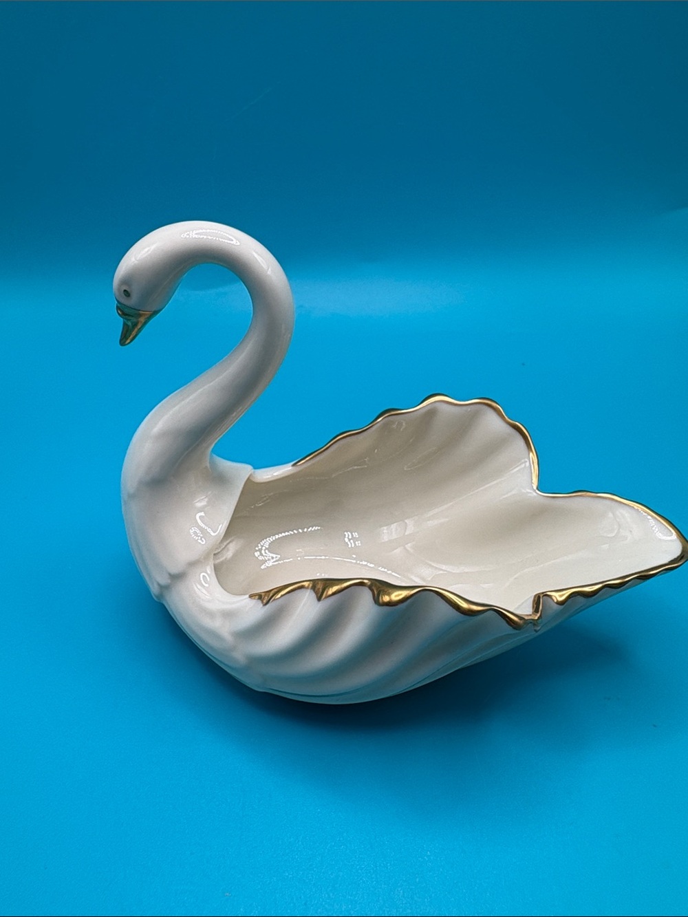 Lenox Swan Trinket Dish Cake Topper Wedding Decor/ Candy Nut Dish